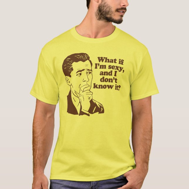 Rolig Retro parodihumor Tee Shirt (Framsida)