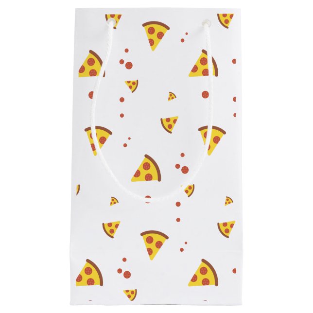 Rolig Retro Pepperoni Pizza Minimalistisk Mönster (Framsidan)