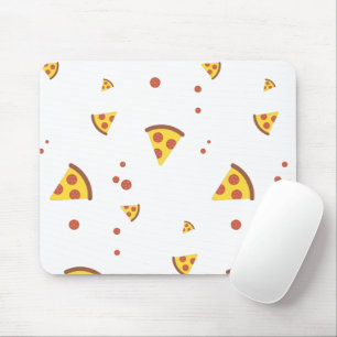 Rolig Retro Pepperoni Pizza Minimalistisk Mönster Musmatta
