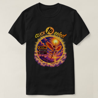 Rolig Retro Pixel Spelmeny T Shirt