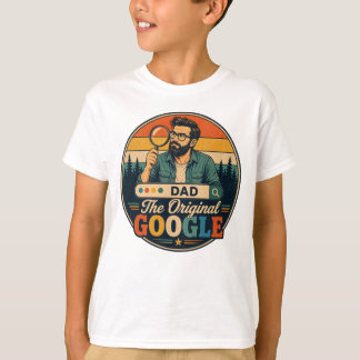 Rolig Retro Pojktröja för Fars Dag T Shirt