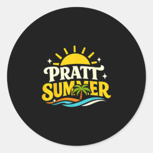 Rolig retro pratt sommar kalifornien politisk runt klistermärke
