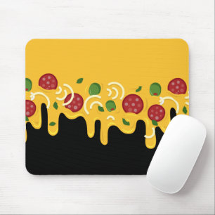 Rolig Retro Rinnande Pizzaost Keto Fest Musmatta