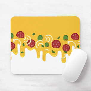 Rolig Retro Rinnande Pizzaost Keto Fest Musmatta
