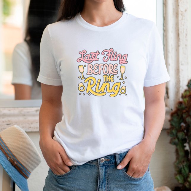 Rolig Retro Sängkammarparty T-Shirt för Bruden (Skapare uppladdad)