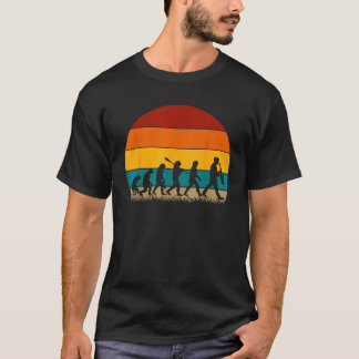 Rolig Retro Saxofon Evolution T Shirt