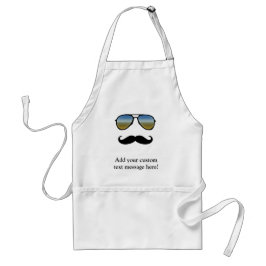 Rolig Retro solglasögon med moustachen Förkläde