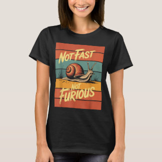 Rolig Retro Solnedgång Snigelfart Roligt Men Fortf T Shirt