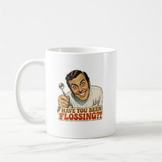 Rolig Retro Tandläkare Har Du Trådat Meme Kaffemugg