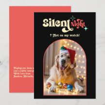 Rolig Retro Tropical Julfotografi med Hund