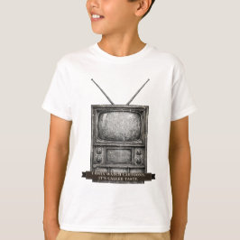 Rolig Retro-TV för Barn T Shirt