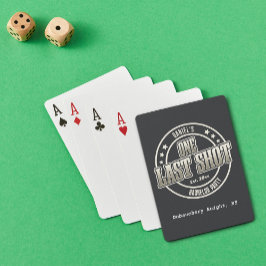 Rolig Retro Vintage Typografi Cool Svägerska Party Casinokort