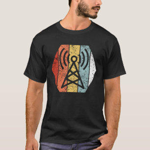 Rolig Retro vintageskinka radiosände 80-talstil T Shirt
