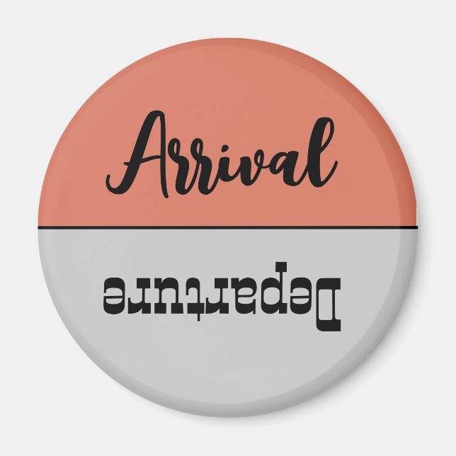 Rolig Reversibel Korallgrå Diskmaskin Magnet (Framsidan)