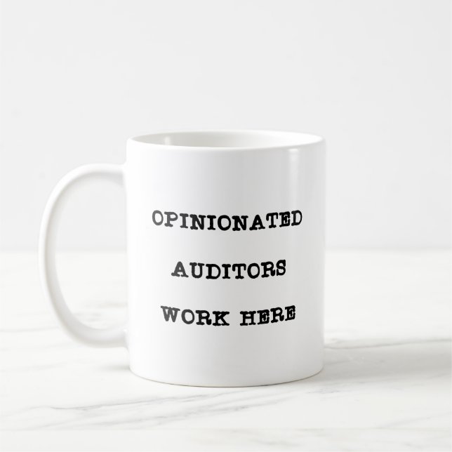 Rolig revisor kaffemugg (Vänster)