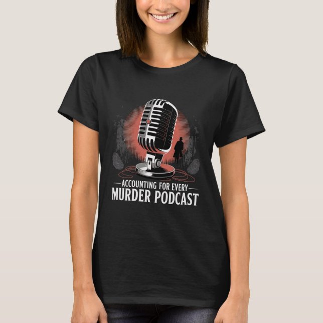 Rolig revisor sann kriminalitet certifierad reviso t shirt (Framsida)