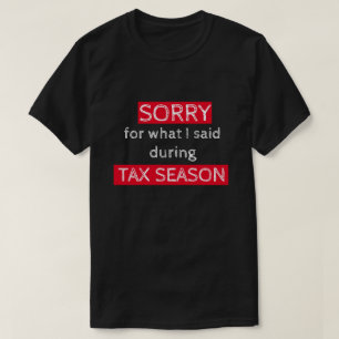 Rolig revisor-skjorta för skattetid t shirt