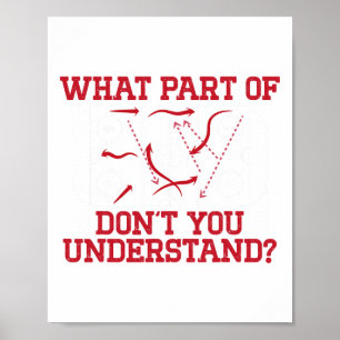 Rolig Rink Diagram för Hockeyspelare Ungdomsishock Poster
