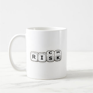 Rolig Risk till Rik Finans Handels Motivation Mugg