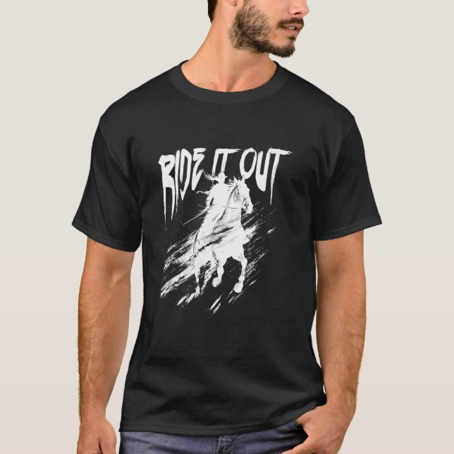 Rolig Ritt Ut - Häst Ridning T Shirt (Framsida)