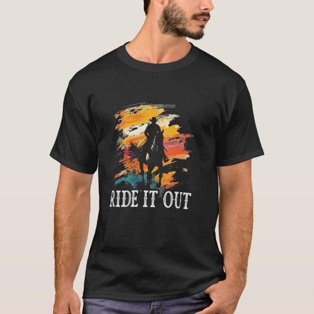 Rolig Ritt Ut - Ridning T Shirt (Framsida)