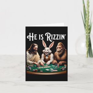 Rolig Rizz Han Är Rizzin Jesus Kort