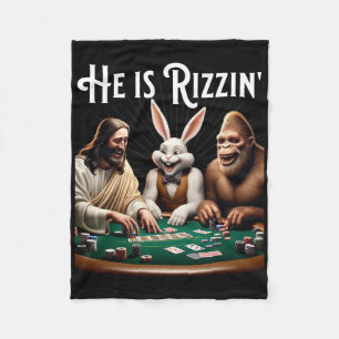 Rolig Rizz Han Rizzar Jesus  Fleecefilt