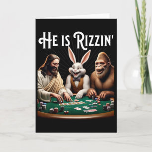 Rolig Rizz Han Rizzar Jesus Kort