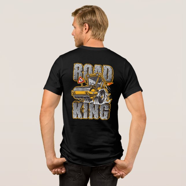 Rolig Road King Konstruktion Kompaktor Operatör T Shirt (Baksida Full)