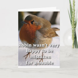 Rolig Robin julkort Helgkort