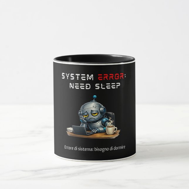 Rolig Robot Kaffe Mugg (Center)
