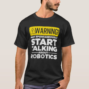 Rolig robotkonst för män kvinnor robottekniker t shirt