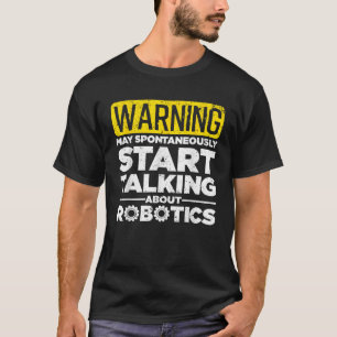 Rolig robotkonst för män och kvinnor robottekniker t shirt