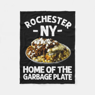 Rolig Rochester Ny Garbage Plate Present Cool New  Fleecefilt