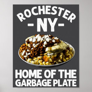 Rolig Rochester Ny Garbage Plate Present Cool New Poster
