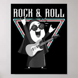 Rolig Rock & Roll Grafisk Illustration Poster