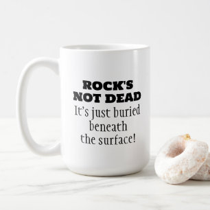 Rolig Rock är inte död Musik Citat Kaffemug Kaffemugg