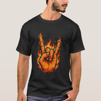 Rolig Rock Heavy Metal Gitarr Trummor Musik Presen T Shirt