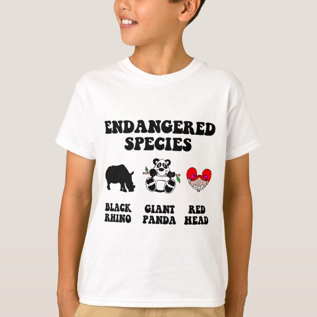 Rolig rödhårig t-shirt (Framsida)