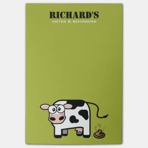 Rolig rodna Pooping koillustration Post-it Block