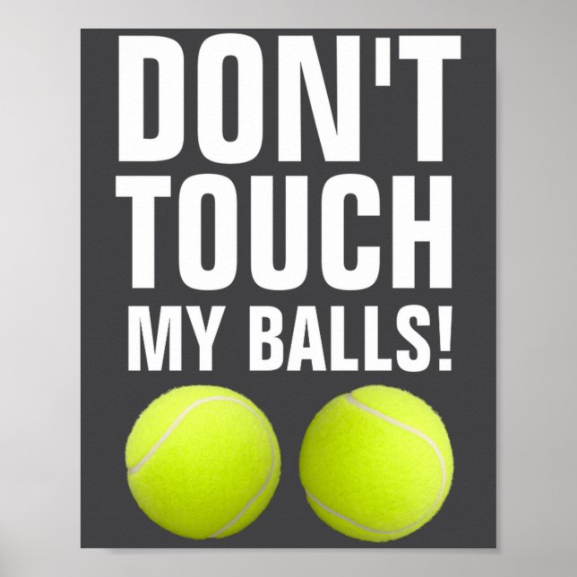 Rolig Röer Inte Min Pandemi Tennis  Poster (Framsidan)