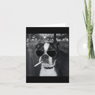 Rolig Rökande Hund Meme Cigarett Gen Z Meme Hund Ä Kort