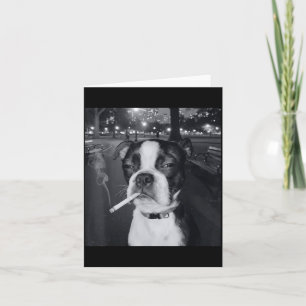 Rolig Rökande Hund Meme Cigarett Gen Z Meme Hund Ä Kort