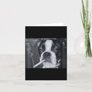 Rolig Rökande Hund Meme Cigarett Gen Z Meme Hund Ä Kort