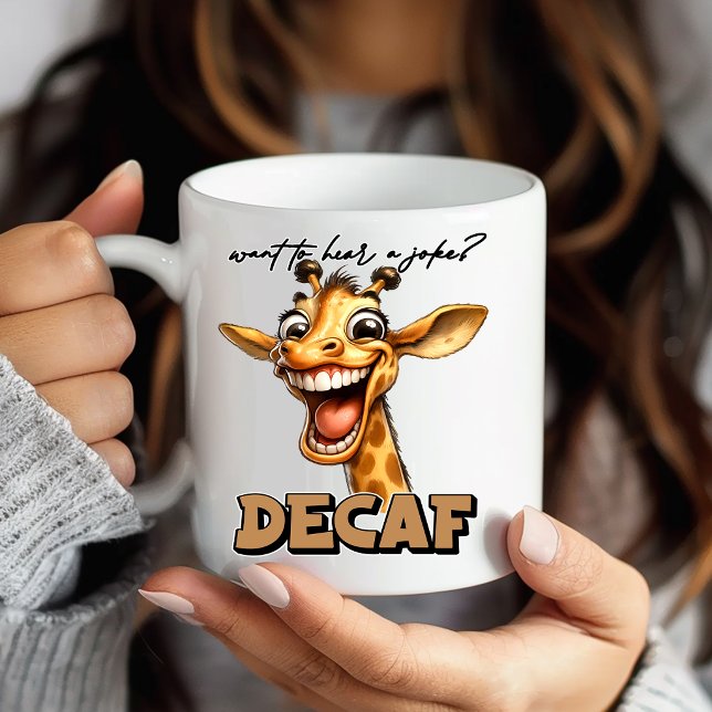 Rolig rolig giraff kaffemugg humor (Skapare uppladdad)