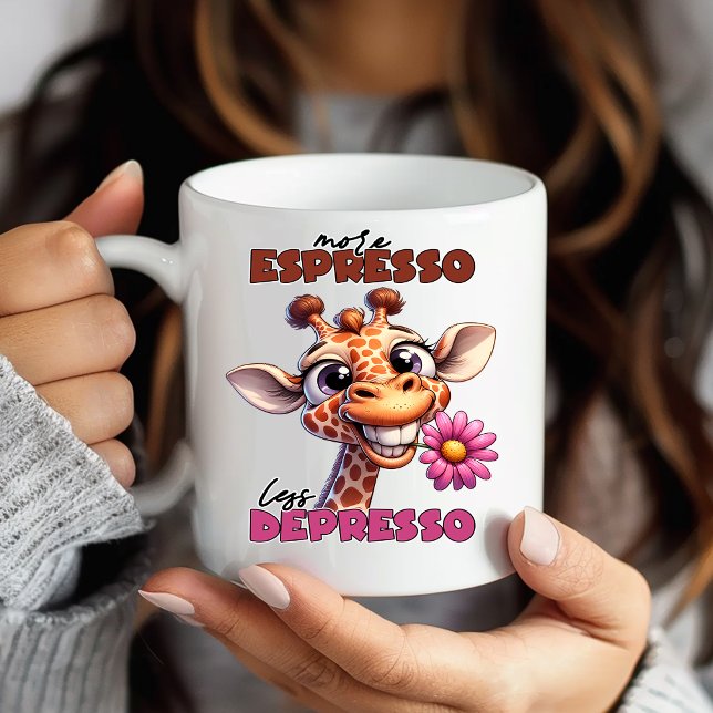 Rolig Rolig Giraffd Kaffemugge Underhållande Mugg (Skapare uppladdad)