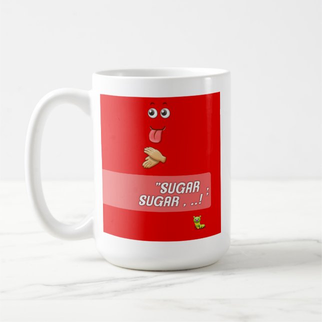 Rolig rolig kaffekopp eller mugg (Vänster)