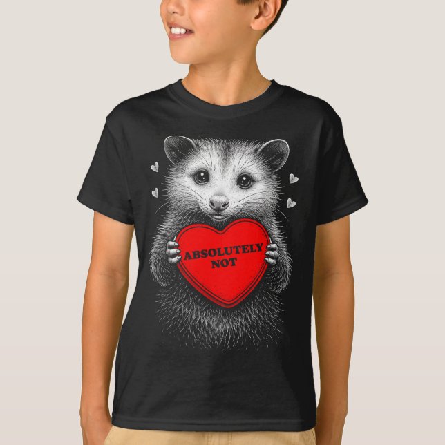 Rolig Rolig Opossum Absolut Inte Anti T Shirt (Framsida)