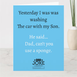 Rolig rolig pappaskämt design gratulationskort kort