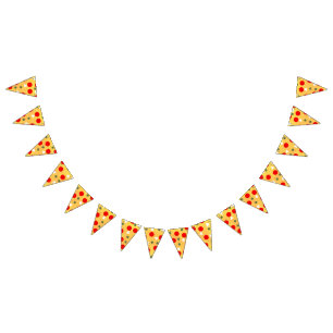 Rolig rolig pizzafest barnkalas vimplar
